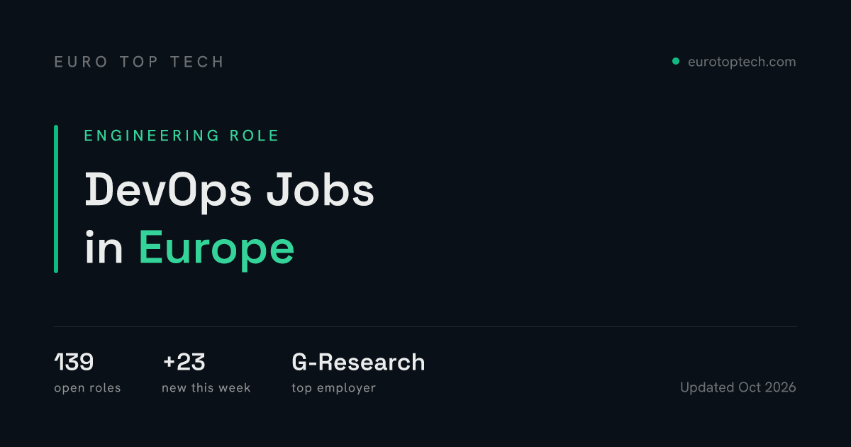 DevOps Jobs in Europe (2026) | Euro Top Tech